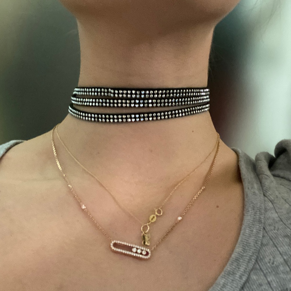 Leather Studded Choker